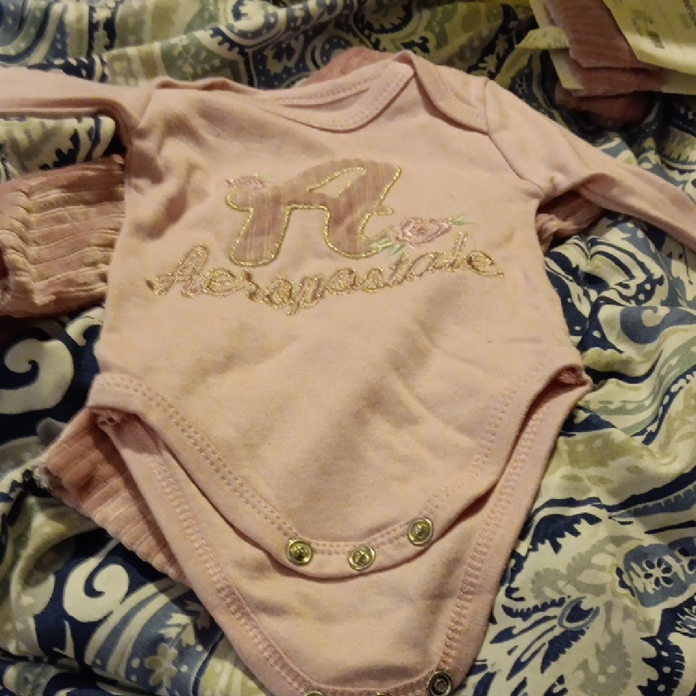 Aeropostale Pink Bodysuit Soft and Casual One Piece